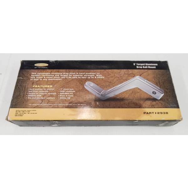 SMITTYBILT 8" FORGED ALUMINUM DROP BALL MOUNT