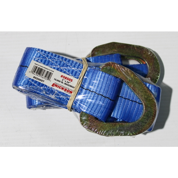 TWO NEW ERICKSON 2" X 24" AXLE STRAPS