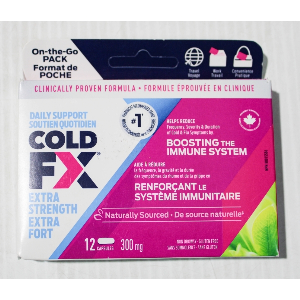 NEW COLD FX EXTRA STRENGTH - 12 CAPSULES 
