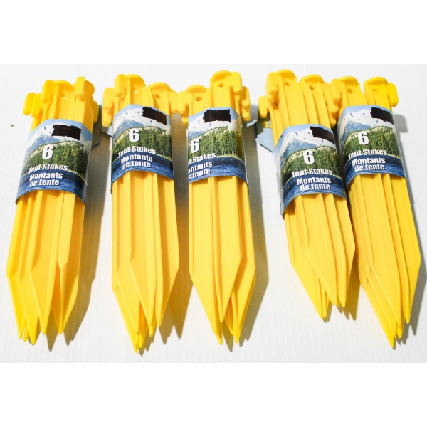 30 NEW PLASTIC TENT PEGS / STAKES