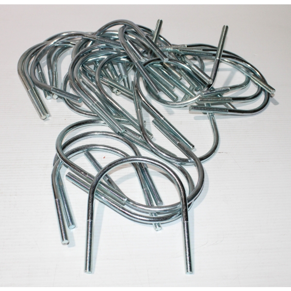 30PC NEW U BOLTS - 4" X 3/8"