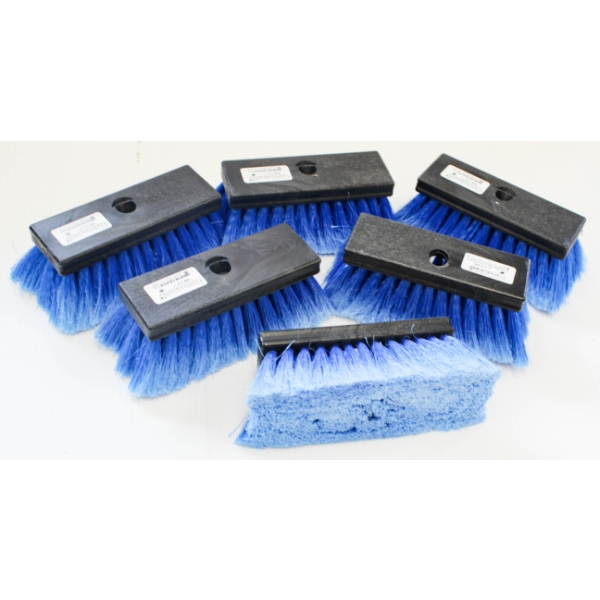 FLAT OF 6 NEW BROOM HEADS