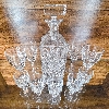 Image 1 : CRYSTAL DECANTER W/ LIQUOR GLASSES