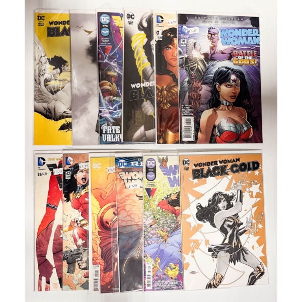 12 WONDER WOMAN DC COMIC BOOKS
