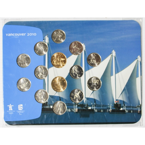 2010 VANCOUVER OLYMPIC WINTER GAMES COIN SET