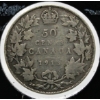 Image 1 : 1913 CANADIAN SILVER 50 CENT COIN