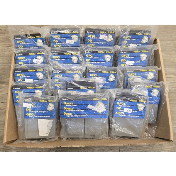 18 ASSORT. CARLON GFCI & DUPLEX OUTLET COVERS