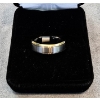 NEW 2 TONE TITANIUM MEN'S RING - SIZE 6 