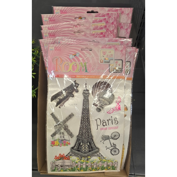 3D PARIS THEMED ROOM DECORATIONS