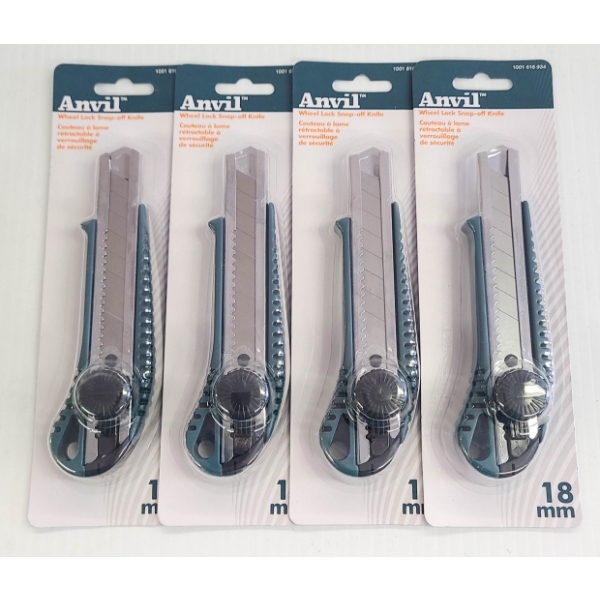 4 ANVIL WHEEL LOCK SNAP-OFF KNIFE