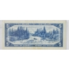 Image 2 : SCARCE 1954 DEVILS FACE CANADIAN $5 BANK NOTE