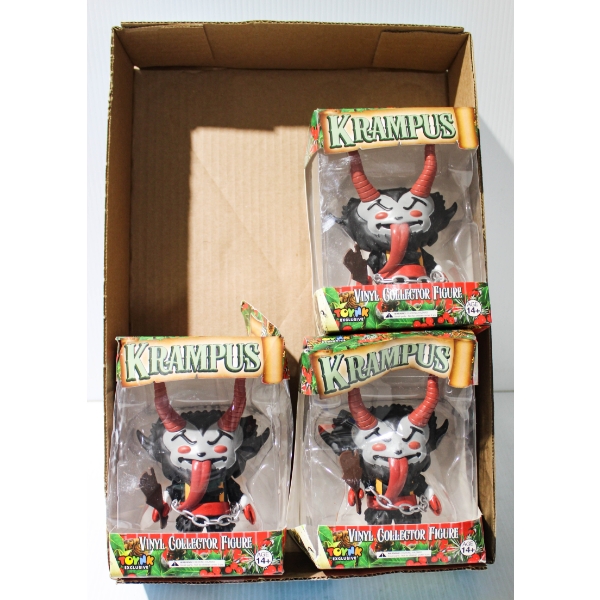 3 NEW KRAMPUS VINYL COLLECTOR FIGURES