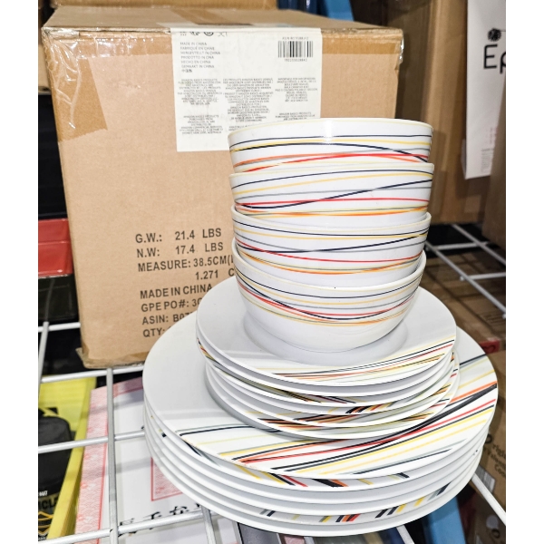 18PCS WARM BEAMS DINNERWARE SET