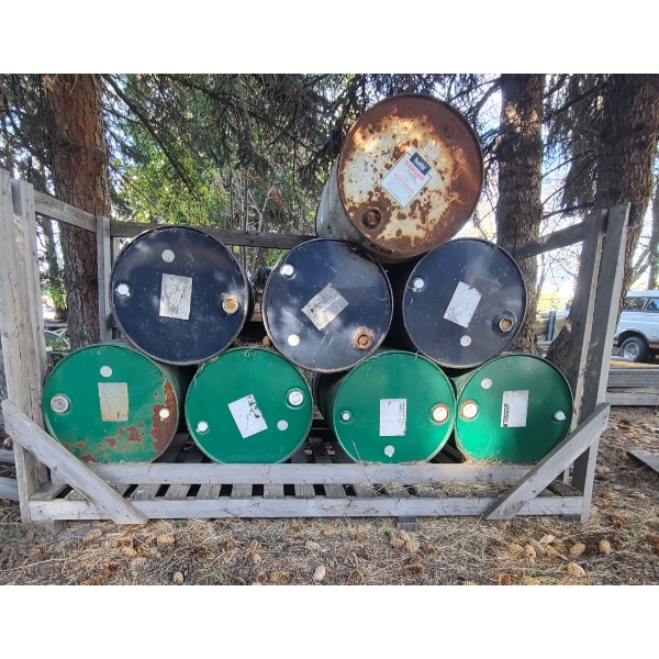 8 EMPTY DRUMS CONTENTS UNKNOWN