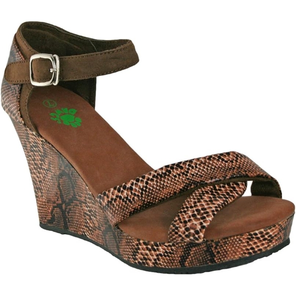 NEW DAWGS 4" WOMEN'S WEDGE KAYMANN SANDALS - SIZE 6