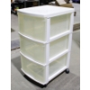 Image 1 : 3 DRAWER STORAGE CART W/ WHEELS 