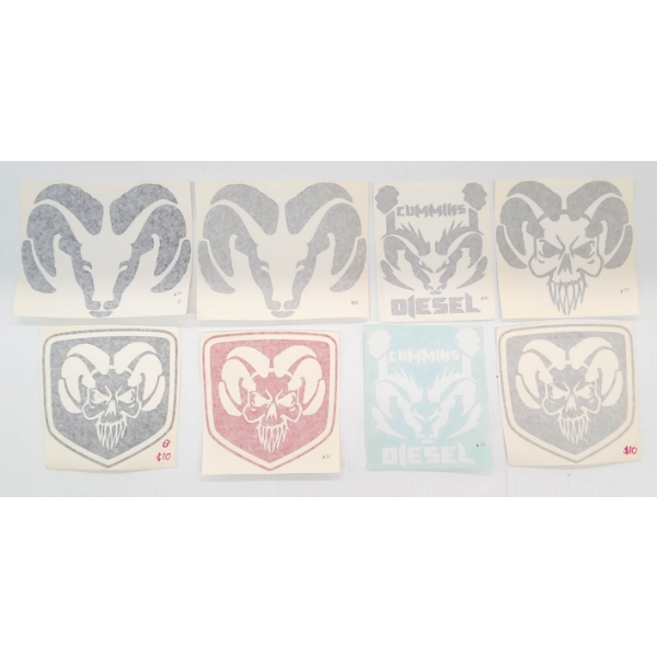8 ASST DODGE RAM DECALS