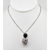 Image 1 : .925 SILVER ONYX NECKLACE 