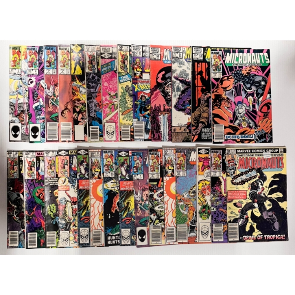 28 VINTAGE MICRONAUTS MARVEL COMIC BOOKS