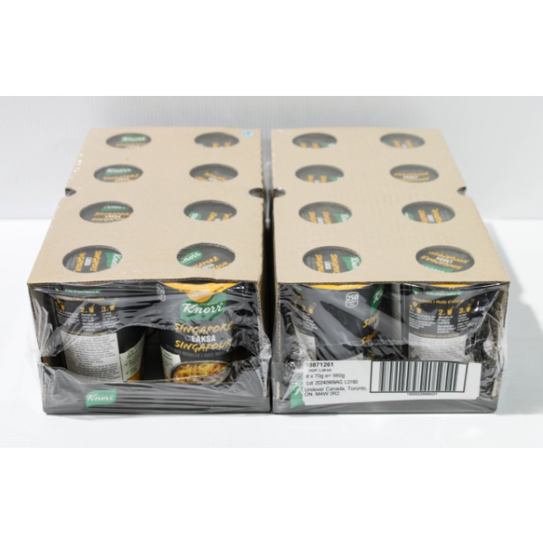 2 CASES OF KORR SINGAPORE LAKSA CUP OF SOUP 