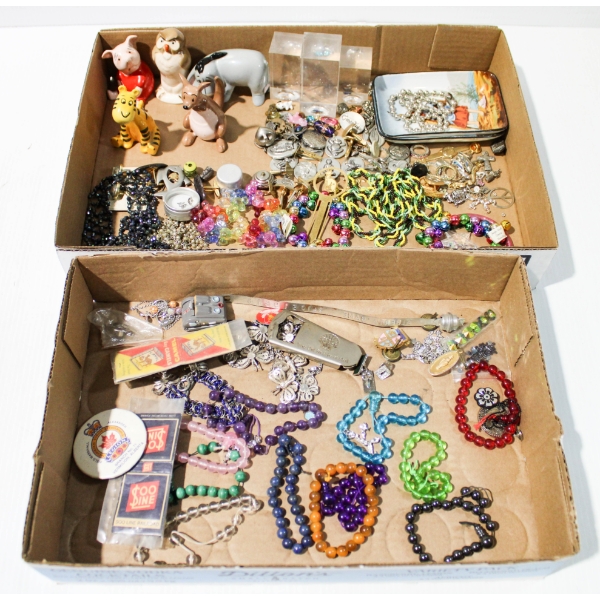 ASSORT. ESTATE COSTUME JEWELRY AND MORE