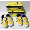 Image 1 : 2 NEW PAIRS OF MINIONS SLIP-ON SHOES SIZE 1 [197]