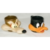 Image 1 : VINT. 1990'S WILLIE COYOTE & DAFFY DUCK CHARACTER MUGS 