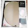 24" X 30" INFINITY GOLD METAL OVAL MIRROR
