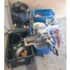 Image 1 : ASST ESTATE TOOLS & FASTENERS - CASTORS - SAW - SEWER SNAKE ETC.