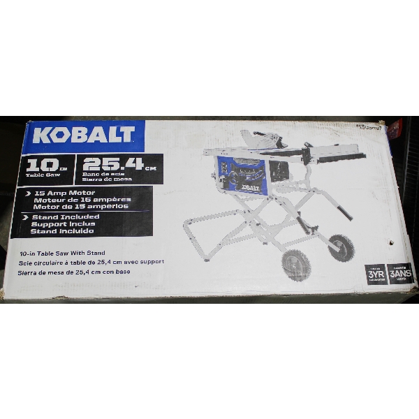 KOBALT 10" TABLE SAW W/ FOLDABLE STAND 1303497