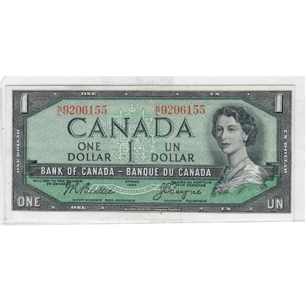 1967 UNC. CENTENNIAL CANADA $1 BANK NOTE