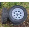 Image 1 : 4 ST175/80D13 NEW TRAILER TIRES & RIMS