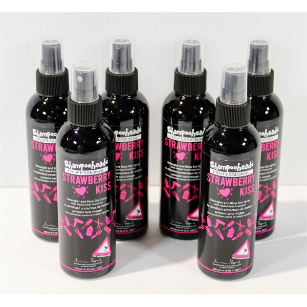 6 SHAMPOOHEADS STRAWBERRY KISS DETANGLER
