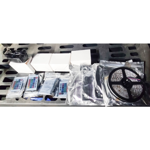 4 RGB LED LIGHT STRIPS W/ REMOTES