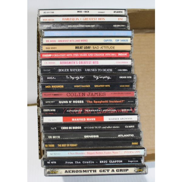 20 ASST. CD'S GUNS & ROSES ETC