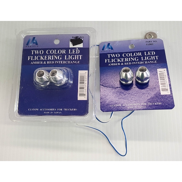2 TWO COLOR LED FLICKERING LIGHTS