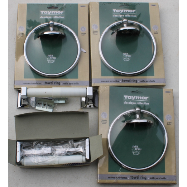 3 NEW BATHROOM TOWEL RINGS 