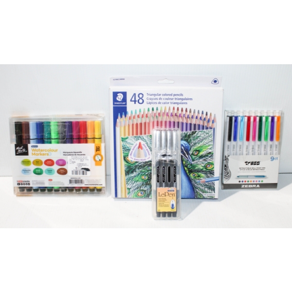 NEW DRAWING PENS PENCILS MARKERS