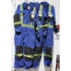 Image 1 : 3 CLEANED USED FIRE RETARDANT COVERALLS 46R & 46T