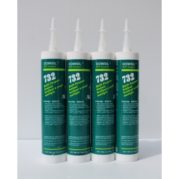 4 X 300ML DOWSIL 732 MULTI-PURPOSE SEALANT - WHITE