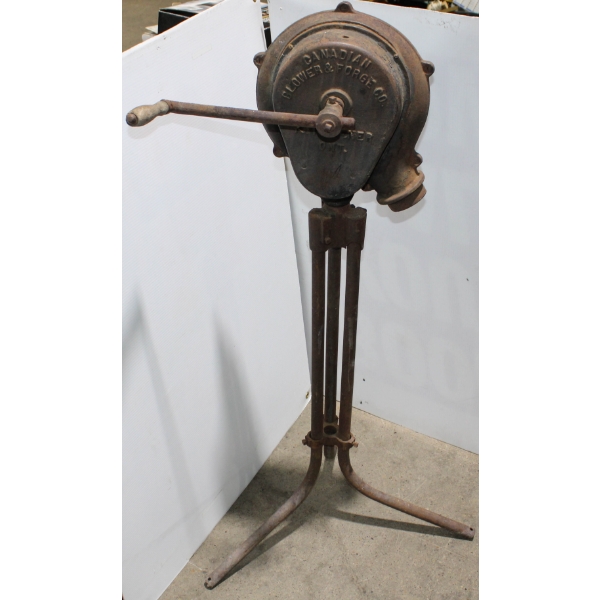 VINT. FORGE BLOWER & STAND - CANADIAN BLOWER & FORGE CO.