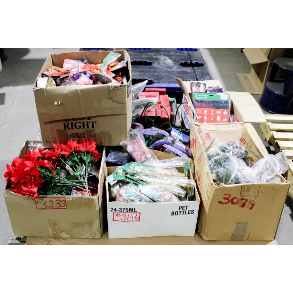 CHRISTMAS PALLET - ORNAMENTS - MINI TREES ETC.