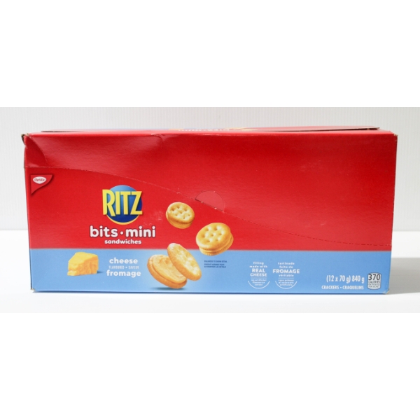 12 X 70G RITZ CHEESE MINI BITES SANDWICH CRACKERS