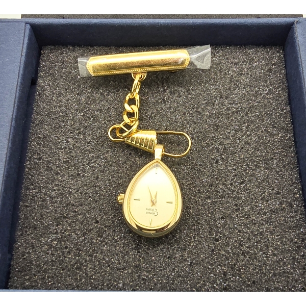 BULOVA LADIES NURSE PENDANT BROOCH WATCH
