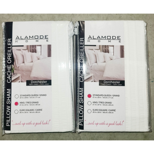 2 NEW ALAMODE HOME PILLOW SHAM
