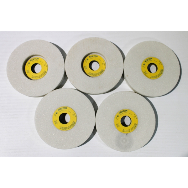 5 NEW NORTON 38A46-IVBE GRINDING WHEEL - 7 X 1 X 1 1/4