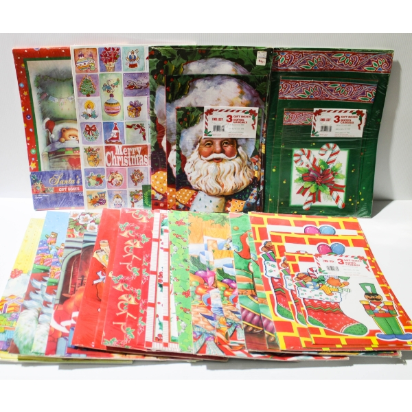 14 X 2/3PC CHRISTMAS HOLIDAY GIFT BOXES - ASST. SIZES
