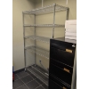 Image 1 : 5 SHELF ROLLING METAL RACK