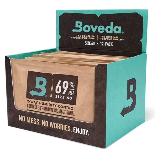 12 BOVEDA 69% RH HUMIDITY CONTROL - 60G PER BAG 