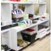 TWO WOOD 1 SHELVE 8FT X 30" X 24" & 1 SHELVE 8FT X 30" X 16"